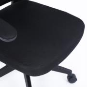 NEXTEP SOLUCIONES - Silla Ejecutiva Nextep de Altura y Descansabrazos Ajustable Tela/Malla Negro y Base Giratoria