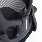 NEXTEP SOLUCIONES - Silla Ejecutiva Nextep de Altura y Descansabrazos Ajustable Tela/Malla Negro y Base Giratoria
