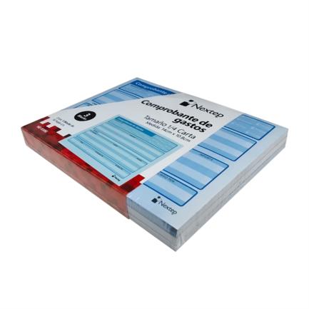 NEXTEP SOLUCIONES - Comprobante de Gastos Nextep 1/4 Carta 3 Blocks C/50 CU