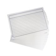 NEXTEP SOLUCIONES - Tarjeta Bibliografica Nextep Rayada 4"x6" C/100