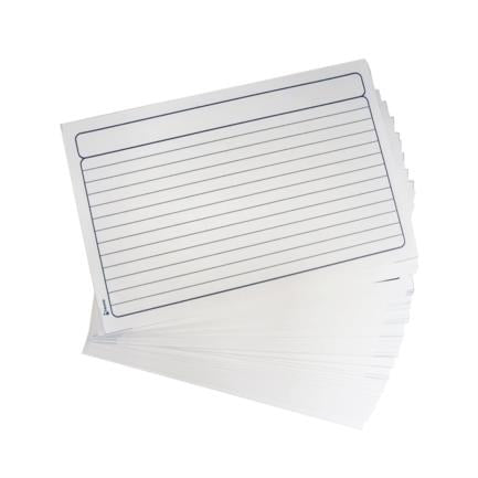 NEXTEP SOLUCIONES - Tarjeta Bibliografica Nextep Blanca 4"x6" C/100