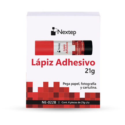 NEXTEP SOLUCIONES - Lapiz Adhesivo Nextep 21 Gramos C/6