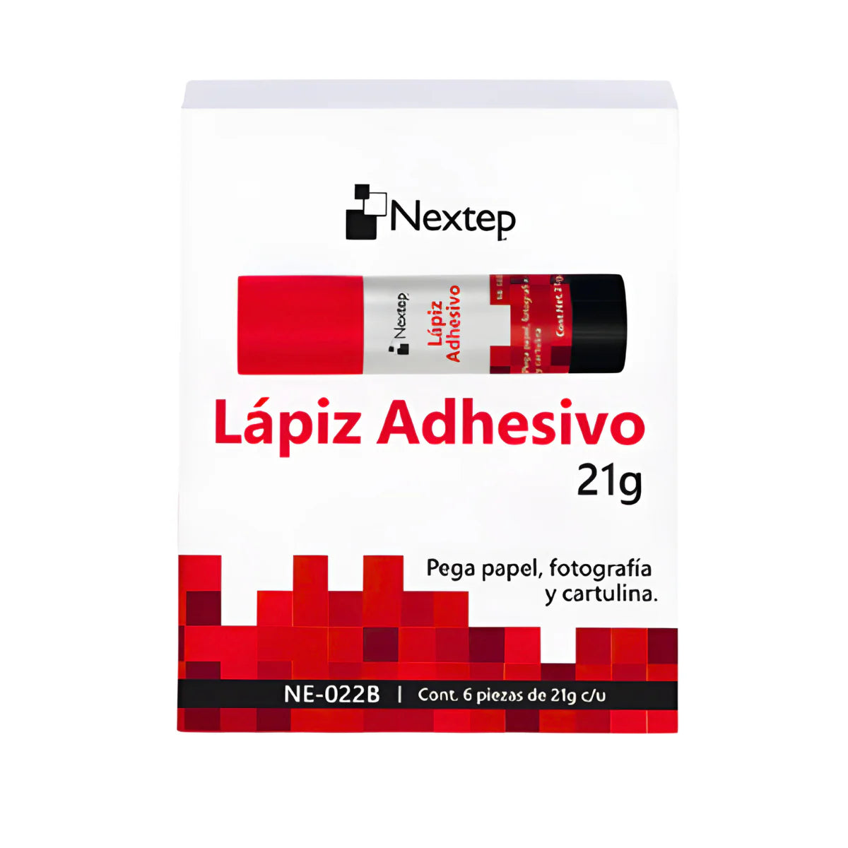 NEXTEP SOLUCIONES - Lapiz Adhesivo Nextep 21 Gramos C/6