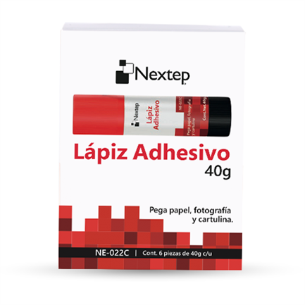 NEXTEP SOLUCIONES - Lapiz Adhesivo Nextep 40 Gramos C/6