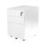 NEXTEP SOLUCIONES - Cajonera Metalica Movil Nextep de Pedestal 3 Cajones con Cerradura Ensamblado Blanco