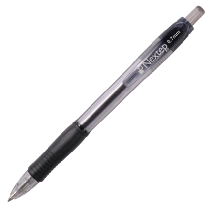 NEXTEP SOLUCIONES - Boligrafo Nextep Gel Retractil Mediano 0.7mm Negro c/6