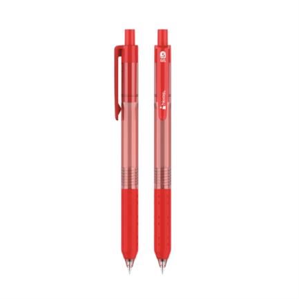 NEXTEP SOLUCIONES - Boligrafo Nextep Gel Retractil Silencioso Fino 0.5mm Rojo C/6
