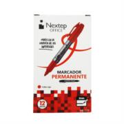 NEXTEP SOLUCIONES - Bundle Marcador Permanente Nextep Punta Fina 2mm Rojo C/12 Cont. 2 Piezas