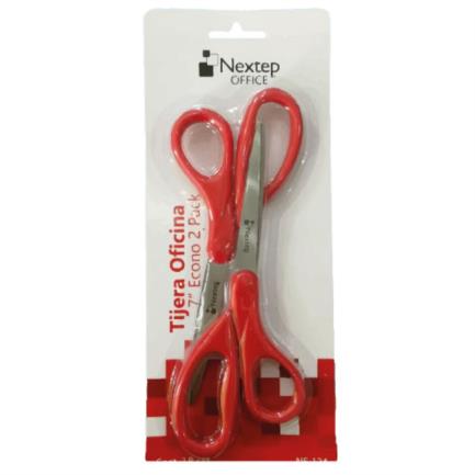 NEXTEP SOLUCIONES - Bundle Tijera Nextep para Oficina 7" Económica Blister c/2 Cont. 6 Piezas