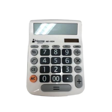NEXTEP SOLUCIONES - Bundle Calculadora Nextep 12 Digitos Escritorio Teclas Grandes Solar/Bateria Cont. 2Piezas
