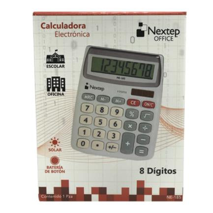 NEXTEP SOLUCIONES - Calculadora Nextep 8 Dígitos Semi Escritorio Solar/Batería