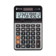 NEXTEP SOLUCIONES - Calculadora Nextep 12 Dígitos Cubierta Metálica Semiescritorio Batería Solar