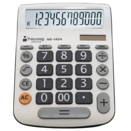 NEXTEP SOLUCIONES - Calculadora Nextep 12 Dígitos Escritorio Teclas Grandes Solar/Batería