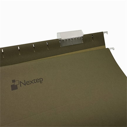 NEXTEP SOLUCIONES - Folder Colgante Nextep Economico Oficio Color Verde Tradicional c/25