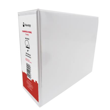 NEXTEP SOLUCIONES - Carpeta Nextep de Vinil Aro "D" 4" Carta Blanca