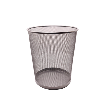 NEXTEP SOLUCIONES - Cesto de Malla Nextep Redondo 16L Color Plata