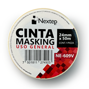 NEXTEP SOLUCIONES - Cinta Masking Nextep Uso General 24mm x 50mts