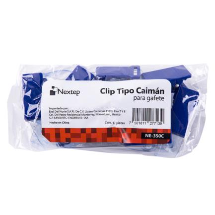 NEXTEP SOLUCIONES - Clip Tipo Caiman para Gafete Nextep C/12