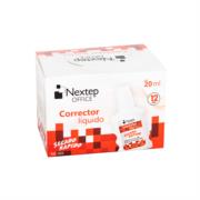 NEXTEP SOLUCIONES - Corrector Líquido Nextep Botella 20ml C/12 Piezas