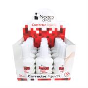 NEXTEP SOLUCIONES - Corrector Líquido Nextep Botella 20ml C/12 Piezas