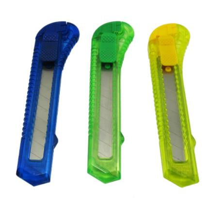 NEXTEP SOLUCIONES - Cutter Plastico Ergonomico Nextep Grande Navaja 18mm Caja Con 12