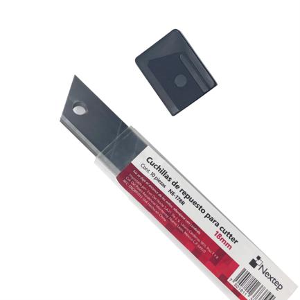 NEXTEP SOLUCIONES - Cuchillas de Repuesto para Cutter Nextep 18mm C/10