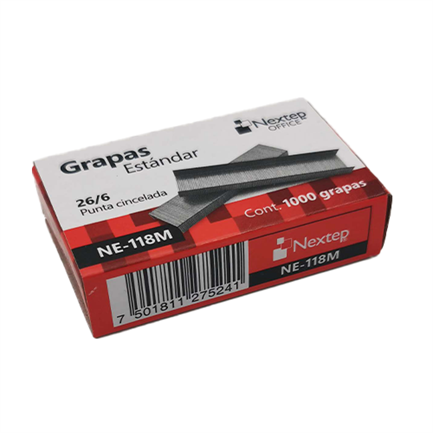 NEXTEP SOLUCIONES - Grapas Nextep Estandar 26/6 c/1000