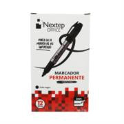 NEXTEP SOLUCIONES - Marcador Nextep Permanente Punto Fino 2mm Negro c/12 Pzas