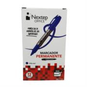 NEXTEP SOLUCIONES - Marcador Nextep Permanente Punto Fino 2mm Azul c/12 Pzas