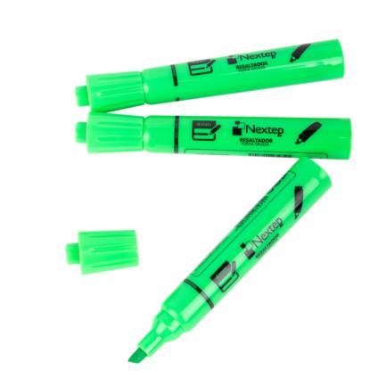 NEXTEP SOLUCIONES - Marcador Nextep Resaltador Color Verde C/12 Pzas