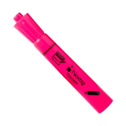 NEXTEP SOLUCIONES - Marcador Nextep Resaltador Color Rosa C/12 Pzas