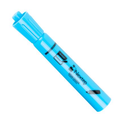 NEXTEP SOLUCIONES - Marcador Nextep Resaltador Color Azul C/12 Pzas