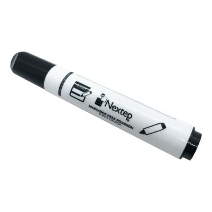 NEXTEP SOLUCIONES - Marcador Nextep para Pizarrón Blanco Color Negro C/12 Pzas