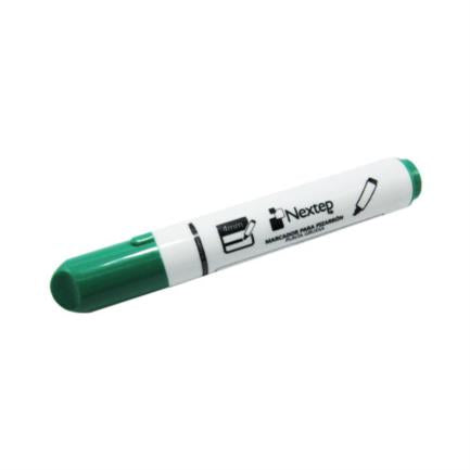 NEXTEP SOLUCIONES - Marcador Nextep para Pizarrón Blanco Color Verde C/12 Pzas