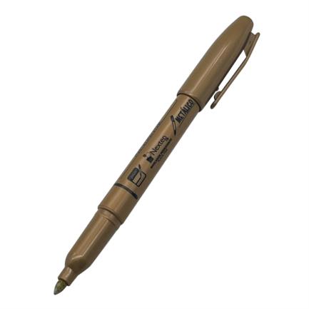 NEXTEP SOLUCIONES - Marcador Nextep Permanente Punta Fina 2mm Oro C/12