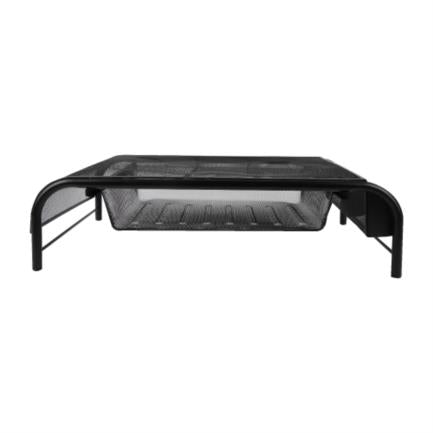 NEXTEP SOLUCIONES - Soporte Organizador Nextep de Malla para Laptop/Monitor con Cajón