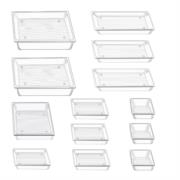 NEXTEP SOLUCIONES - Juego de 13 Organizadores Nextep para Cajón Transparente Pet