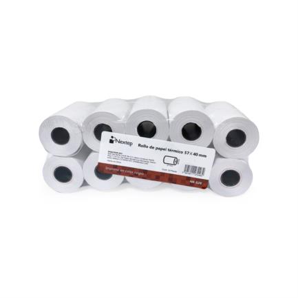 NEXTEP SOLUCIONES - Rollo Papel Nextep Térmico 57x40mm C/10