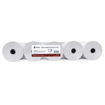 NEXTEP SOLUCIONES - Rollo Papel Nextep Térmico 80x70mm C/5