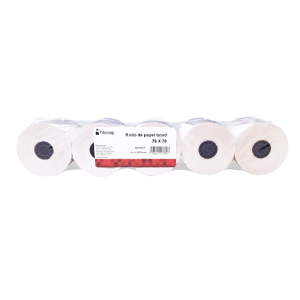 NEXTEP SOLUCIONES - Rollo Papel Nextep Bond 76X70mm C/5