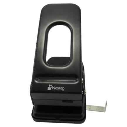 NEXTEP SOLUCIONES - Perforadora Nextep Uso Rudo 2 Orificios 8cm Hasta 60 Hojas Color Negro