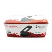NEXTEP SOLUCIONES - Perforadora Nextep Uso Rudo 2 Orificios 8cm Hasta 60 Hojas Color Negro