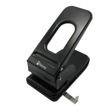 NEXTEP SOLUCIONES - Perforadora Nextep Uso Rudo 2 Orificios 8cm Hasta 60 Hojas Color Negro