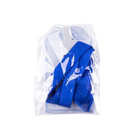 NEXTEP SOLUCIONES - Porta Gafete Plastico Flexible Vertical Nextep 6x9cm con Liston para Colgar C/12