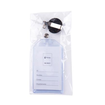 NEXTEP SOLUCIONES - Porta Gafete Plastico Flexible Vertical Nextep 6x9cm con Yoyo C/12