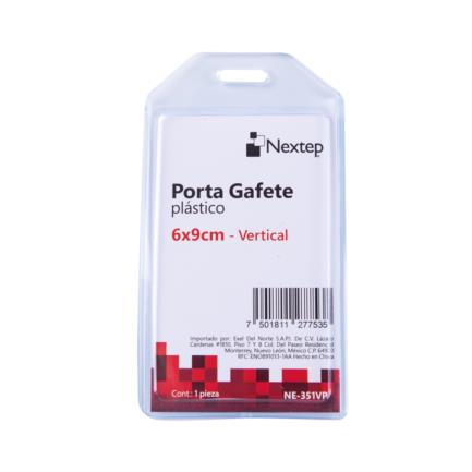 NEXTEP SOLUCIONES - Porta Gafete Plastico Flexible Vertical Nextep 6x9cm C/10