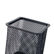 NEXTEP SOLUCIONES - Porta Lapices Nextep Cuadrado Mediano Malla Metalica 8x8x9.7cms