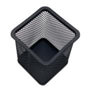 NEXTEP SOLUCIONES - Porta Lapices Nextep Cuadrado Mediano Malla Metalica 8x8x9.7cms