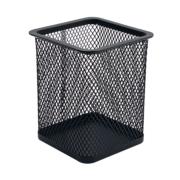 NEXTEP SOLUCIONES - Porta Lapices Nextep Cuadrado Mediano Malla Metalica 8x8x9.7cms