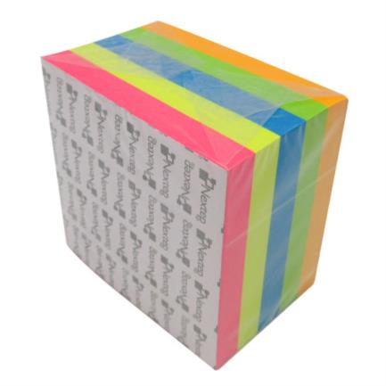 NEXTEP SOLUCIONES - Notas Adhesivas Nextep 3x3 Neón 5 Bloques 500 Hojas
